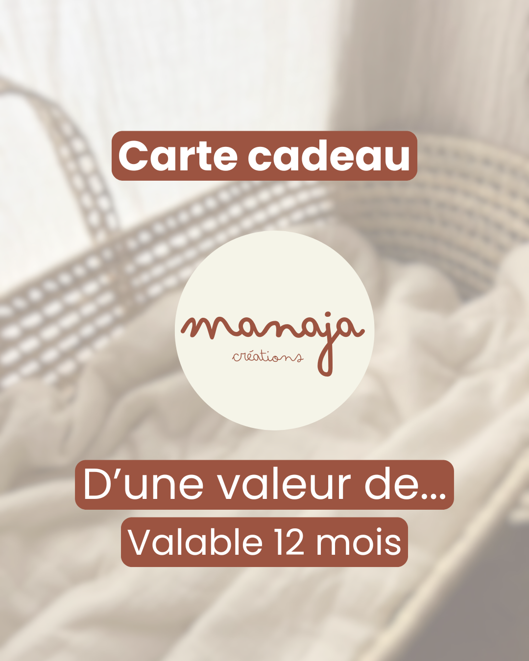 Carte-cadeau Manaja Création