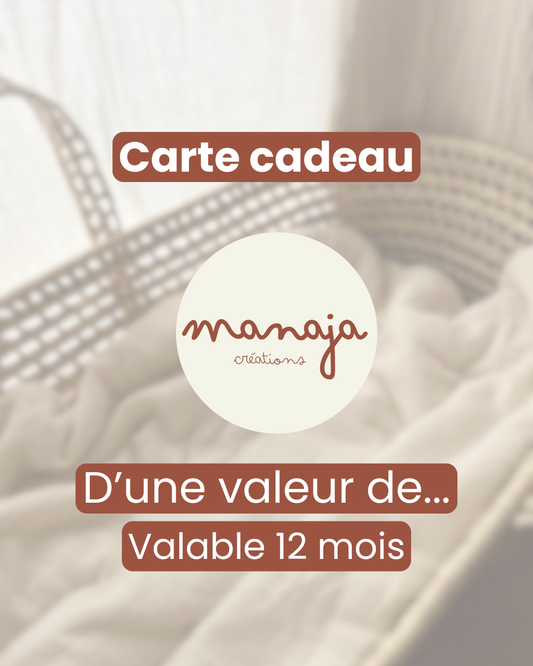 Carte-cadeau Manaja Création